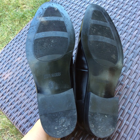 STEVE MADDEN “EMRALD” LEATHER LOAFERS - Picture 8 of 8